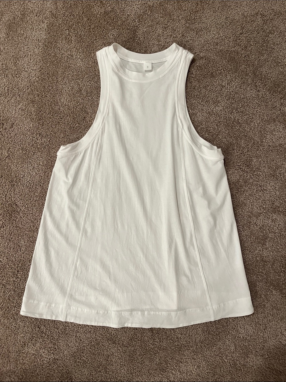 Lululemon long cotton crewneck tank top
